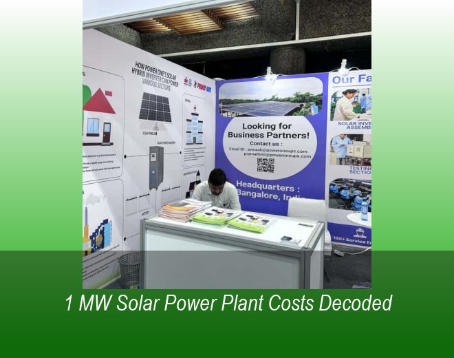 1 MW Solar Power Plant Costs Decoded